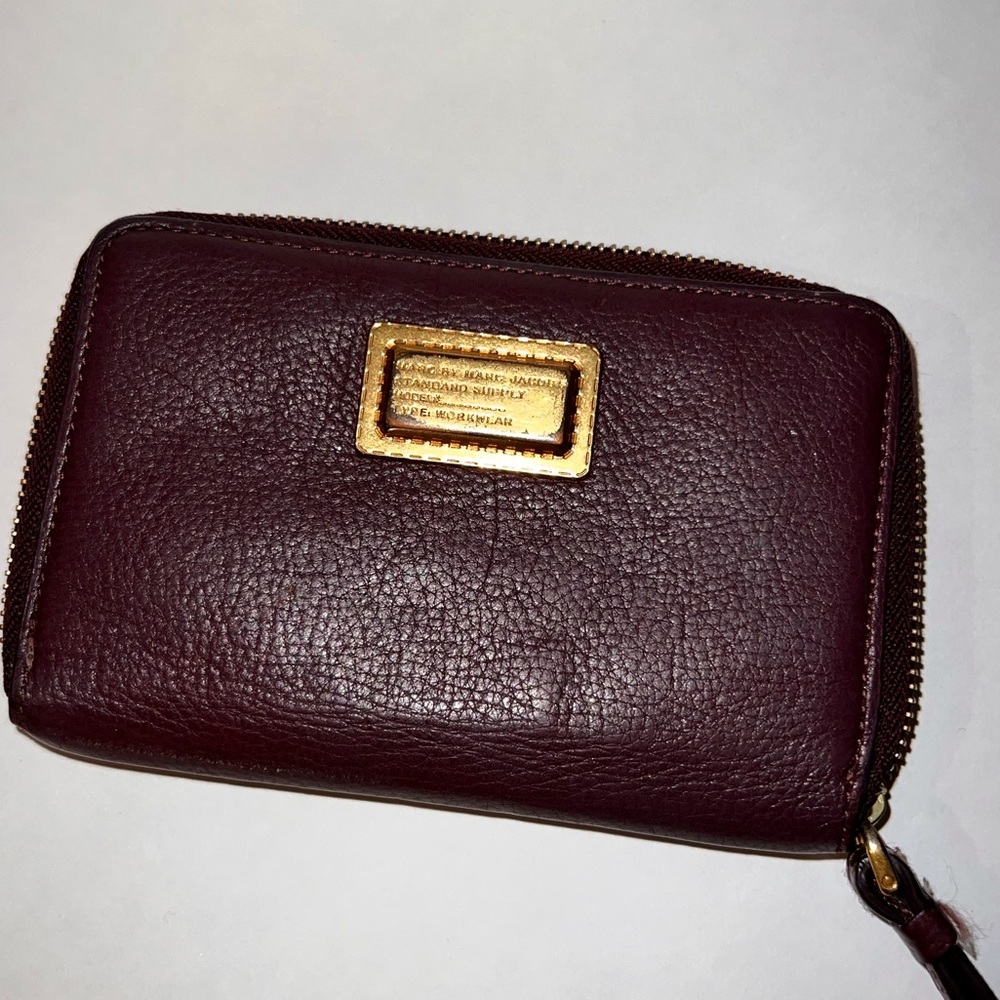 Marc by Marc Jacobs Burgundy Zip Wallet